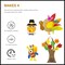 4E's Novelty Thanksgiving Craft for Kids (Makes 4) – DIY Foam Thankful Tree, Turkey Plate, Pilgrim & Turkey Monster Magnet, Fall Arts & Crafts Activity Kit for Toddlers, Kids, Teens & Adults